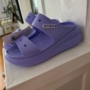 Croc Crush platform sandals, new with tags